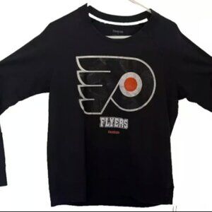 Share Philadelphia Flyers Reebok Sweatshirt Men’s Large Black NHL Crewneck